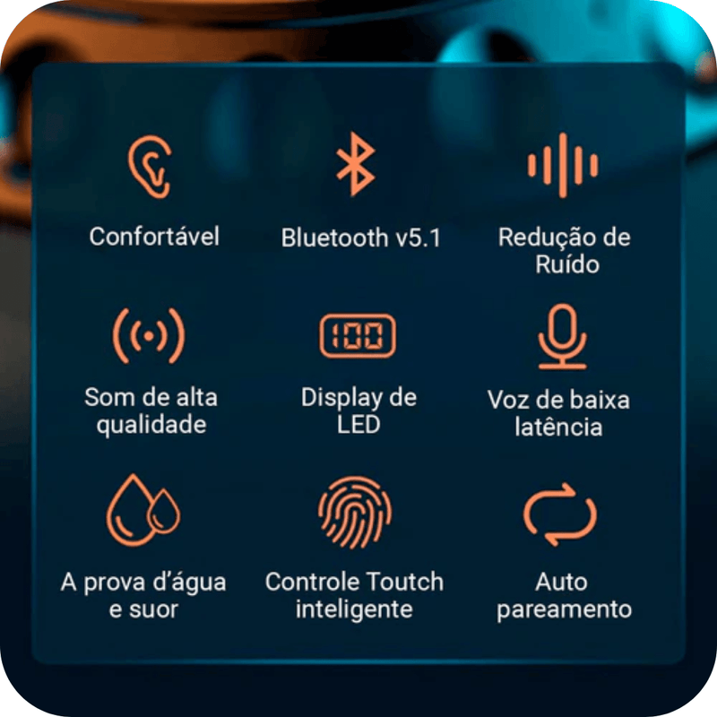 Fone Bluetooth à Prova d’água - AlfaPods Pro - Lojas Best Way